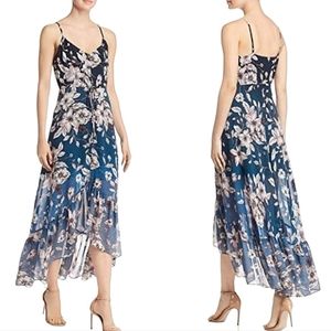 Nanette Lepore Floral Ombre High-Low Maxi Dress